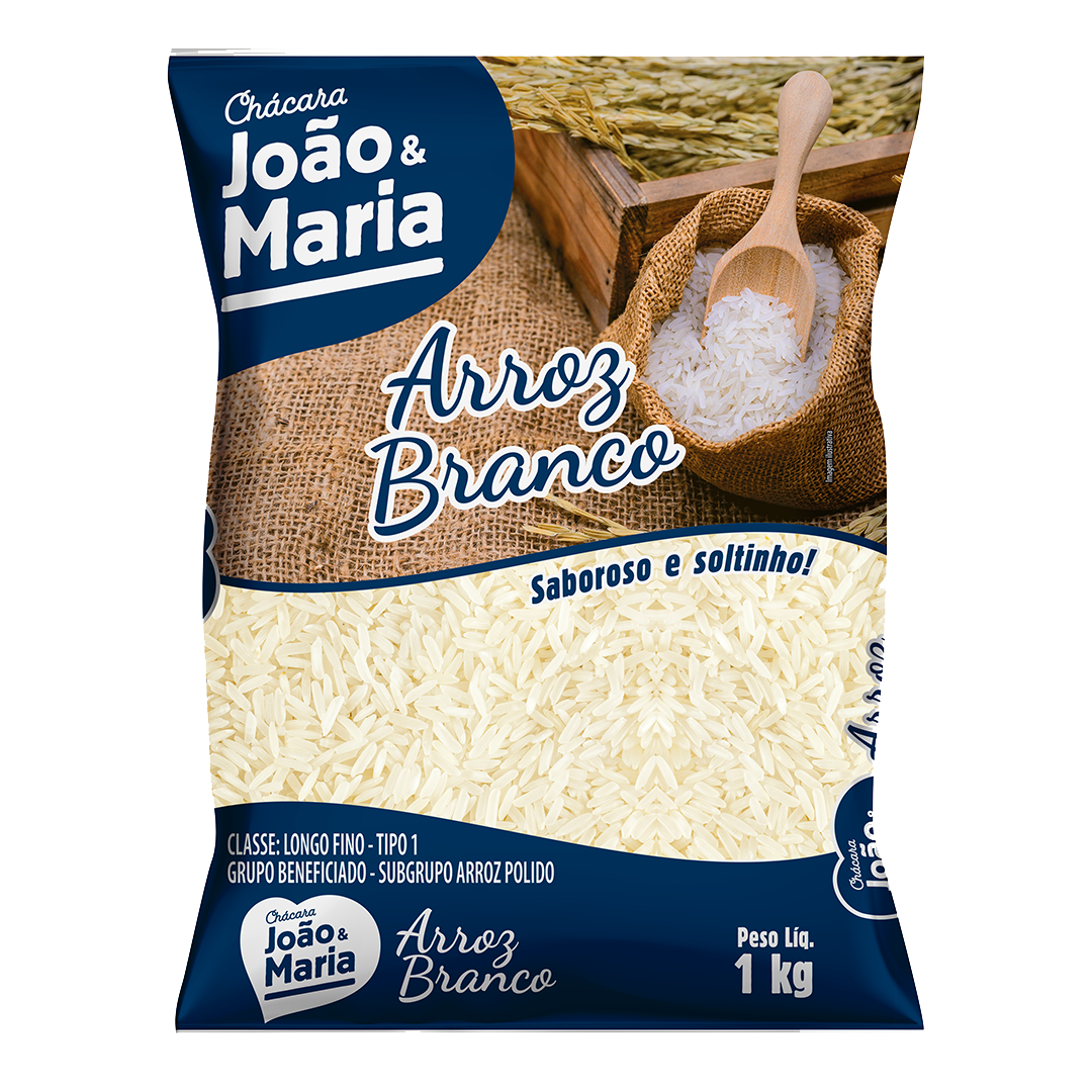Arroz Branco Chácara João e Maria TP1 1Kg